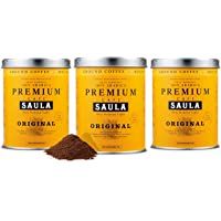 Café Saula- Pack 3 botes de 250 gr. Premium Original 100% arabica molido
